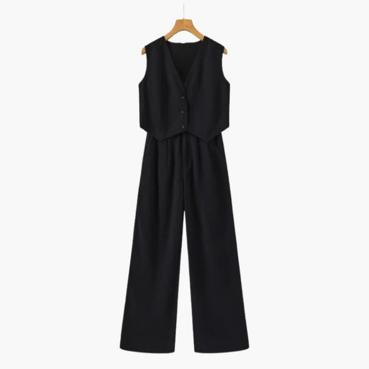 Vest and Wide Pants